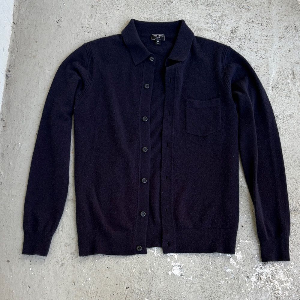 Todd Snyder cashmere button-down sweater